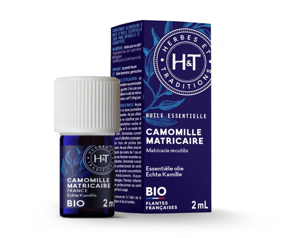 Camomille matricaire huile essentielle bio - Herbes & Traditions - 2ml