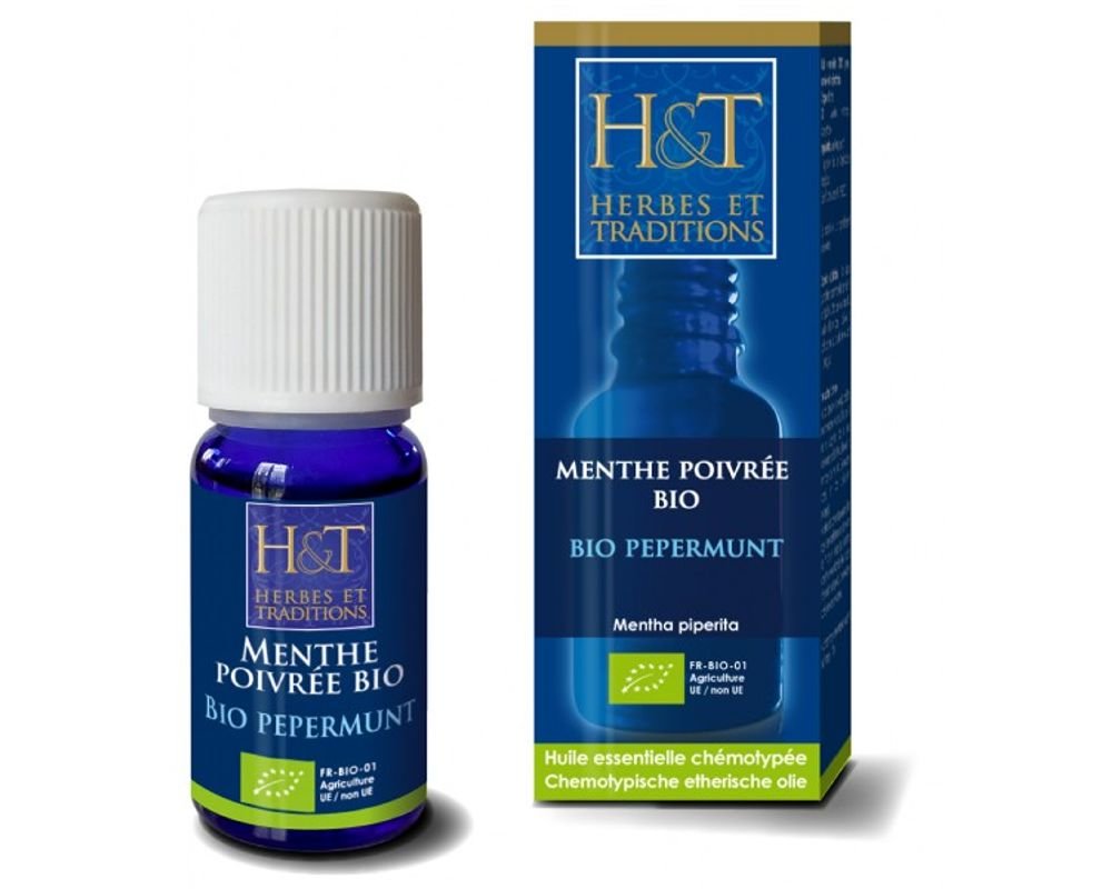 Huile Essentielle Menthe Poivrée Mitcham - Mentha Piperita 30ml - Marque Oshadhi