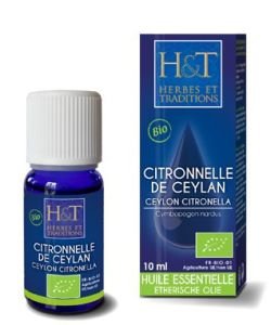 Citronnelle de Ceylan (Cymbopogon nardus) BIO, 10 ml