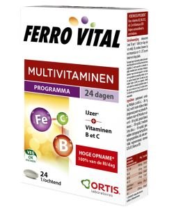 Ferro Vital mutivitamines, 24 comprimés