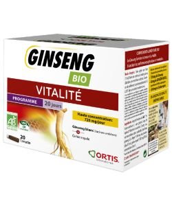 Ginseng Vitalité BIO, 20 fioles