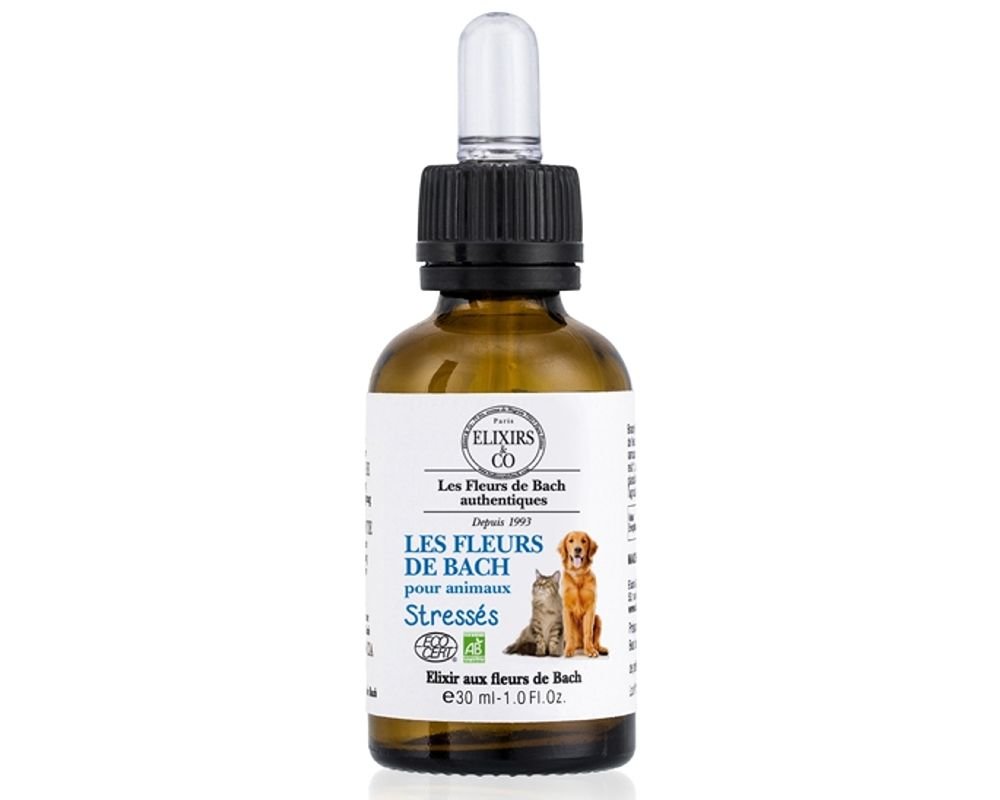 Elixir animaux stressés - fleurs de Bach bio - Elixirs & Co - 30 ml