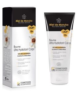 Baume Ultra hydratant Corps 10% miel de Manuka BIO, 200 ml