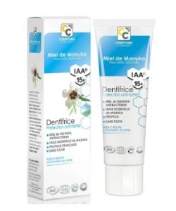 Dentifrice protection Anti-Tartre au miel de Manuka IAA15+ BIO, 75 ml