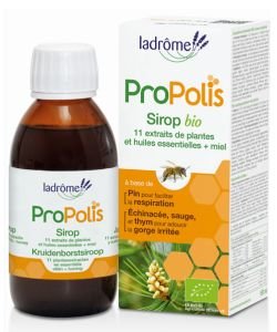 Sirop Propolis + 11 extraits  de plantes + miel BIO, 150 ml