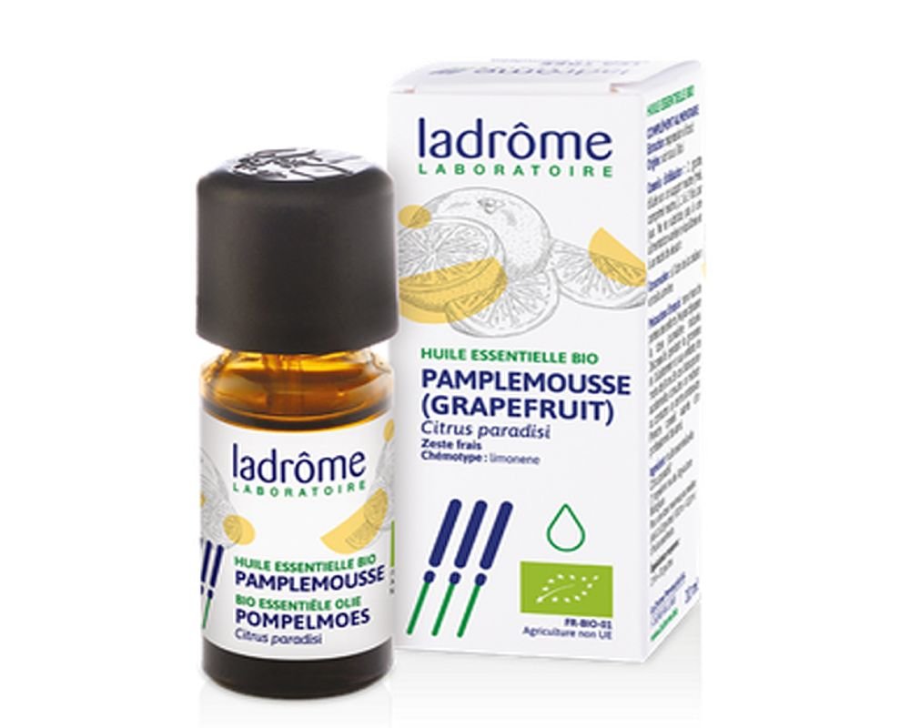 Pompelmo BIO (Citrus paradisi) - 10 mL - Olio Essenziale Chemiotipizzato e Certificato AB - Aroma Labs - Made in France