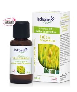 Composition pour diffuseurs "Été à la citronelle" BIO, 30 ml