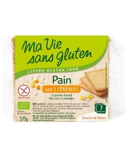 Pain Bio aux 3 céréales - DLU 28/02/2019 BIO, 375 g