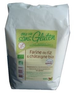 Farine de riz & châtaigne - DLUO 10/2018 BIO, 500 g