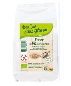 Half-complete rice flour BIO, 500 g