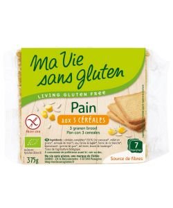 Pain Bio aux 3 céréales BIO, 375 g