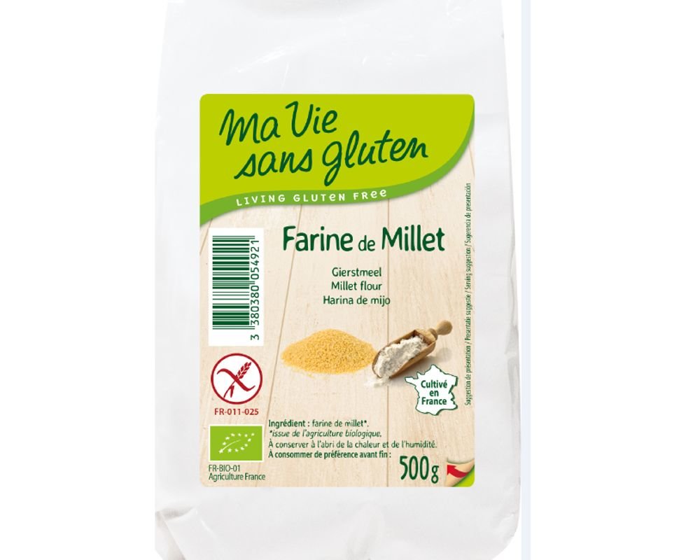 Farine de millet bio (500g) Ma Vie Sans Gluten