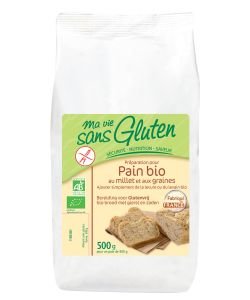 Préparation pour pain au Millet et aux Graines BIO, 500 g