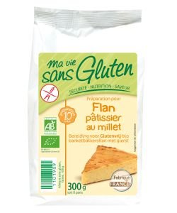 Préparation pour Flan pâtissier Millet & Vanille BIO, 300 g