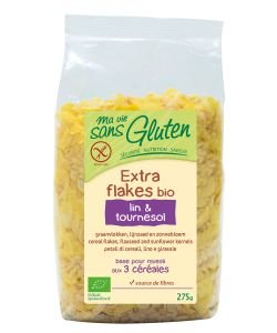 Extra Flakes Linen & Sunflower BIO, 275 g