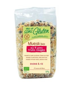 Muesli aux 4 petits fruits rouges BIO, 375&nbsp;g
