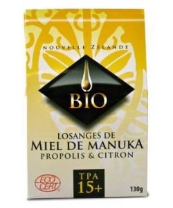 Losanges de miel de Manuka - Propolis & Citron - TPA 15+ BIO, 130 g