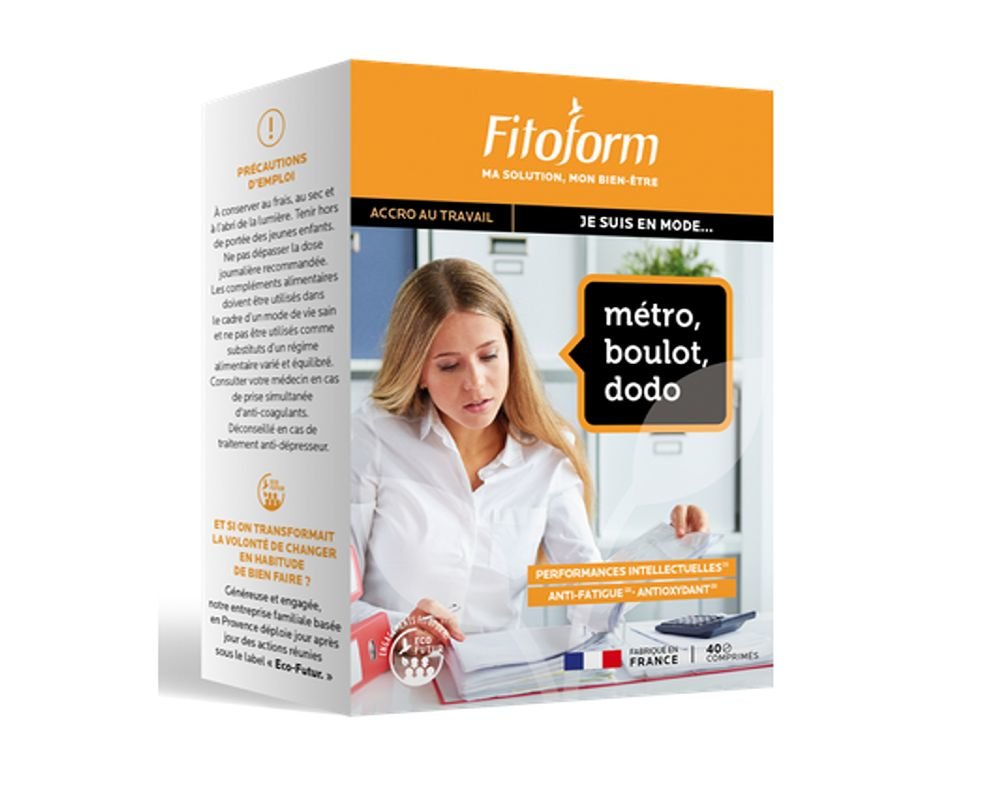 Je suis en mode...métro, boulot, dodo - 40 comprimés - Fitoform