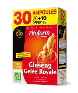 Ginseng & Royal Jelly (10 ampules offered) BIO, 30 vials