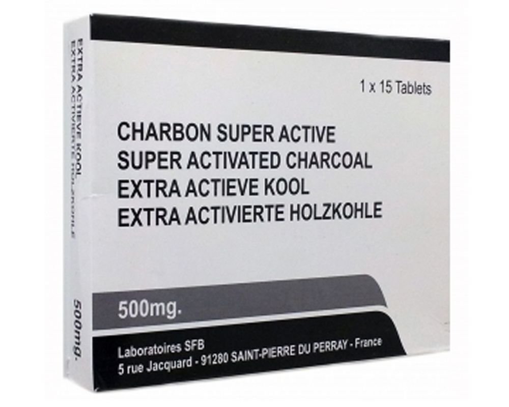 Comprimés De Charbon Actif Zdravofarm - 250 Mg Pour Digestion, Naturel, Choix De 100 à 2000 Comprimés