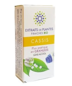 Cassis - Extrait de plante fraîche BIO, 130 granules