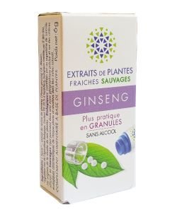 Ginseng - Extrait de plante fraîche BIO, 130 granules