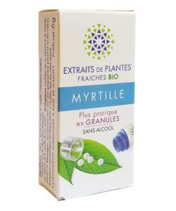 Myrtille - Extrait de plante fraîche BIO, 130 granules