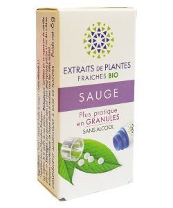 Sauge - Extrait de plante fraîche BIO, 130 granules