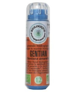 Gentiane - Gentian (n°12) SANS ALCOOL BIO, 130 granules