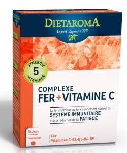 Complexe fer + vitamine C, 30 comprimés