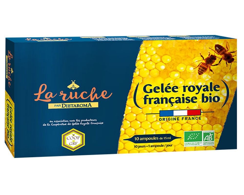 Organic French Royal Jelly Dietaroma 10 ampoules