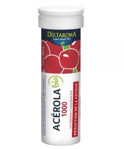 Acerola 1000 - cherry flavor BIO, 12 tablets