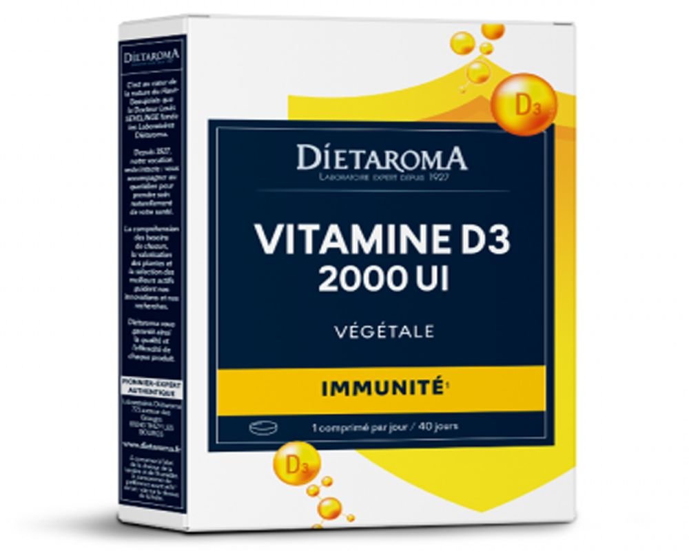 Vitamine D3 2000UI 40 comprimés Dietaroma