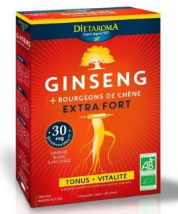 Ginseng extra fort - 20 ampoules + 10 offertes BIO, 30 ampoules