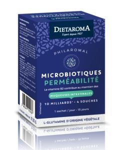 Philaromal Perméabilité - Probiotiques - DLUO 07/2026, 15&nbsp;sachets