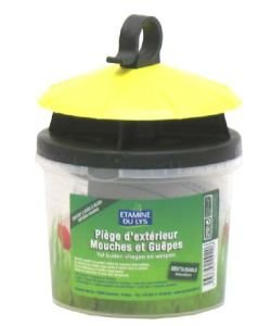 Piège d'extérieur à mouches & guêpes + 2 sachets , 1&nbsp;pièce