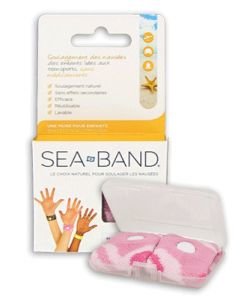 Sea Band bracelets - Child (pink), 2 bracelets