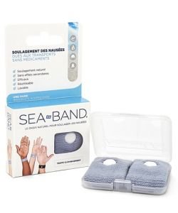 Sea Band bracelets - Adult (gray), 2 bracelets