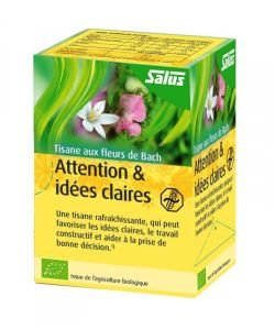 Tisane aux Fleurs de Bach - Attention & Idées claires BIO, 15 infusettes