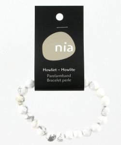 Bracelet perle - Howlite, pièce
