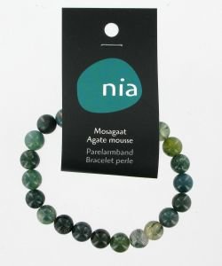 Pearl Bracelet - Moss Agate, part