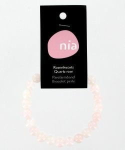 Bracelet perle - Quartz rose, pièce