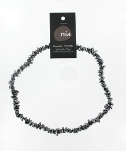 Baroque Necklace - Hematite, part