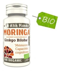 Moringa - Ginkgo biloba (Mémoire) BIO, 60 gélules