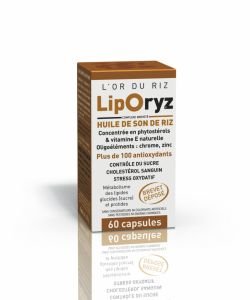 LipOryz - Huile de son de riz, 60 capsules