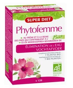 Phytofemme - Rétention d'eau BIO, 120 comprimés