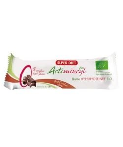 Barre hyperprotéinée Actimincyl - Chocolat intense BIO, 40 g