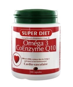 CoEnzyme Q10 + Omega 3, 180 capsules