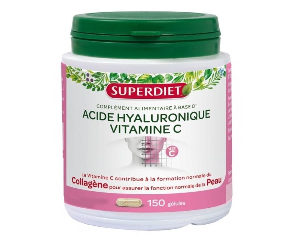 Acide Hyaluronique + Vitamine C - Super Diet - 150 gélules ...