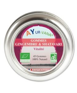 Gommes Gingembre et Shatavari BIO, 45 g
